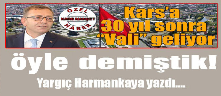 ''Öyle demiştik!'' Yargıç Harmankaya yazdı..